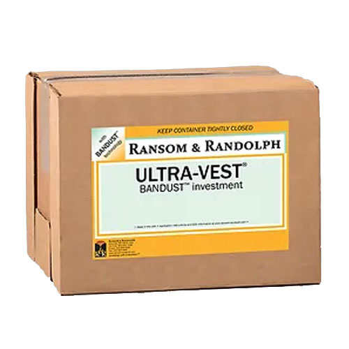גבס ליציקה ללא אבק Ultra-Vest BANDUST ליציקת זהב, כסף, פליז וברונזה - 22.7 ק"ג - R&R USA