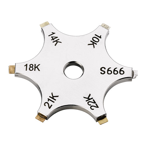 טסטר (כוכב) לבדיקת זהב 10K/14K/18K/21K/22K/ וכסף