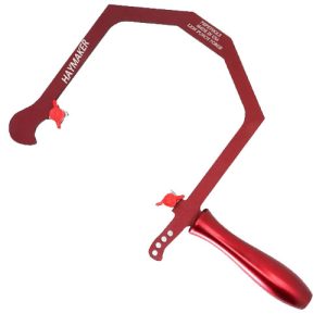 קשתית אלומיניום 5'' (127 מ"מ) אדום PEPETOOLS Haymaker Lion Punch Forge