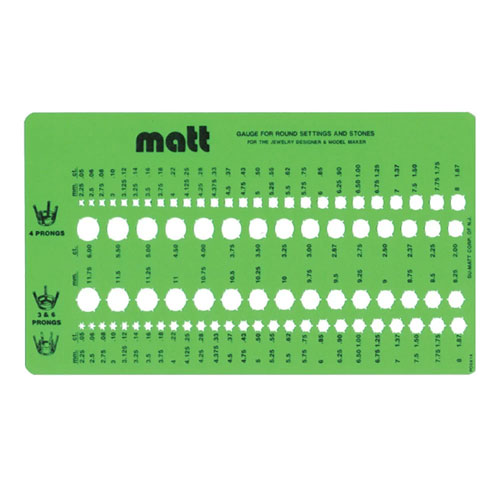 שבלונה לעיצוב - צורות עגולות לשיבוץ - MATT