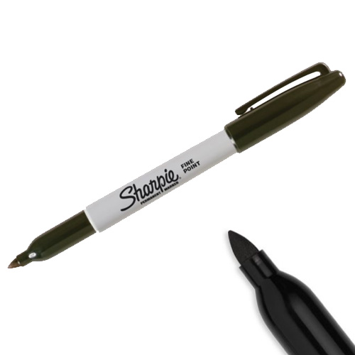 טוש פרמננטי שחור לא מחיק Sharpie Fine