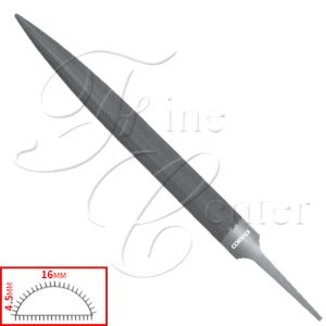 פצירת יד חצי עגולה עם שפיץ 6" (4.5*16) מס" 00 Corrad " Precision " (איטליה)