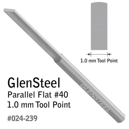 שטיכל שטוח 1.0 מ"מ #40 GRS GlenSteel Parallel Flat