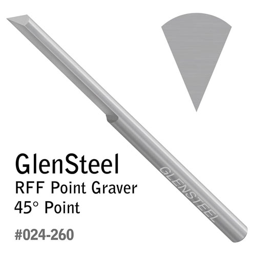 שטיכל טיפה 45 מעלות GRS GlenSteel RFF Point Graver
