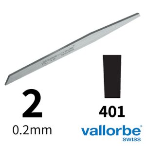 שטיכל שטוח HSS מס 2 Vallorbe