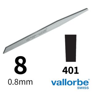 שטיכל שטוח HSS מס 8 Vallorbe