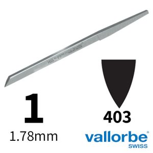 שטיכל שפיץ HSS מס 1 Vallorbe