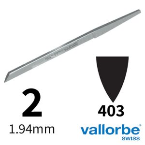 שטיכל שפיץ HSS מס 2 Vallorbe