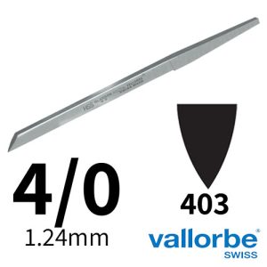 שטיכל שפיץ HSS מס 4/0 Vallorbe