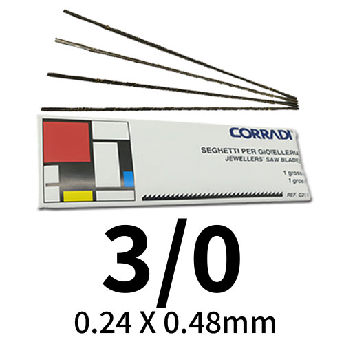 מסוריות מס' 3/0 - 144 יחידות CORRADI