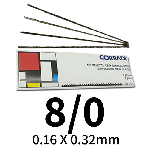 מסוריות מס' 8/0 - מארז 36 יחידות CORRADI