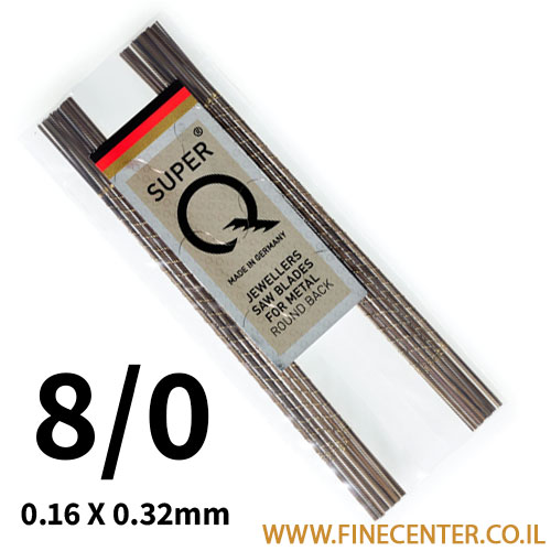 מסוריות מס 8/0 (0,16 x 0,32) SUPER Q גרמניה ( (אריזה 36 יחידות )