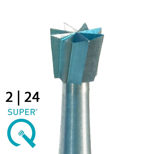 כרסום קונוס הפוך 0.6 מ"מ מס' 24 | 2 Maillefer - Super-Q