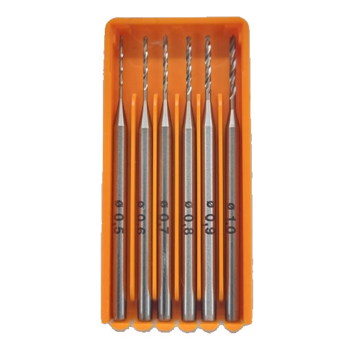 סט מקדחים 203 Meisinger HSS ( 0.5/0.6/0.7/0.8/0.9/1.0 מ"מ ) חבילה של 6 יחידות