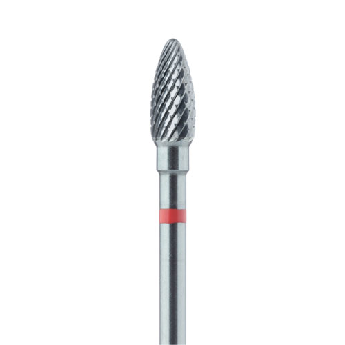 כרסום קרבייד Meisinger HM 251FX בוטון (פס אדום ,עדין) קוטר 4 מ"מ גובה 9.3 מ"מ