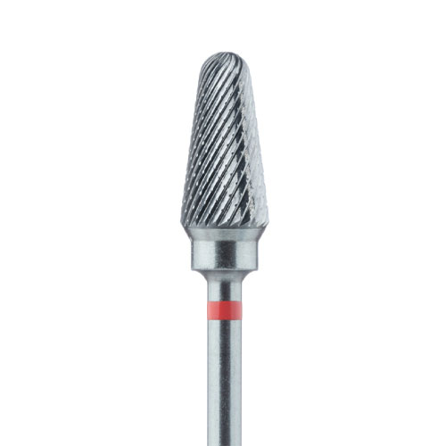 כרסום קרבייד Meisinger HM 79FX קונוס קצה מעוגל D6 X-CUT (אדום,גסות עדינה)