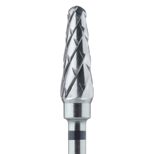 כרסום קרבייד Meisinger HM 79SX קונוס קצה מעוגל TITANIUM-CUT (שחור גס מאוד)D4.5 גובה 12.7 מ"מ