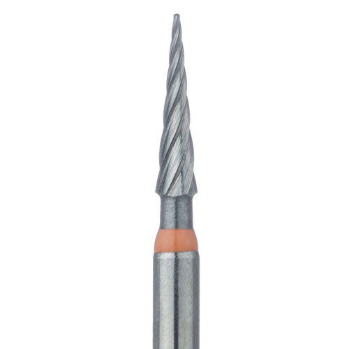 כרסום גימור מפותל - קונוס HM D0134 קרבייד קוטר 1.4 מ"מ קוטר שפיץ 0.3 מ"מ אורך 6 מ"מ ( גסות גסה - בינונית)