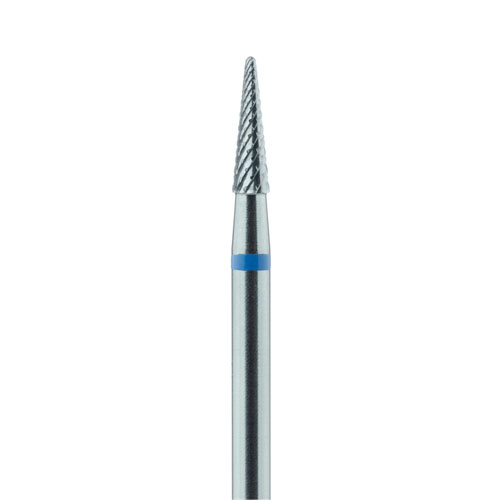 כרסום קונוס קצה עגול HM 138GX קרבייד קוטר 2.3 מ"מ גובה 8 מ"מ גסות בינונית פס כחול