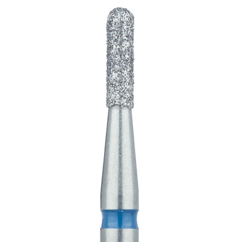 כרסום יהלום Meisinger 838L צילינדר קצה מעוגל קוטר 1.6 מ"מ גובה 7 מ"מ ( פס כחול גסות בינונית)