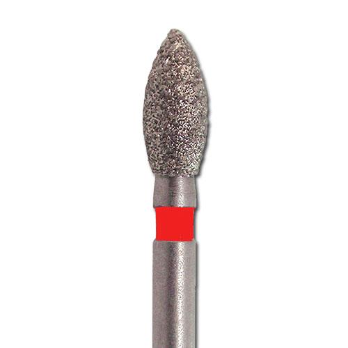 כרסום יהלום Meisinger 830F להבה קוטר 2.3 מ"מ גובה 5 מ"מ (אדום,גסות עדינה)