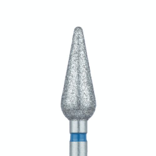 כרסום יהלום Meisinger 879 קונוס קצה טורפדו 4.7X12 מ"מ (פס כחול - בינוני)