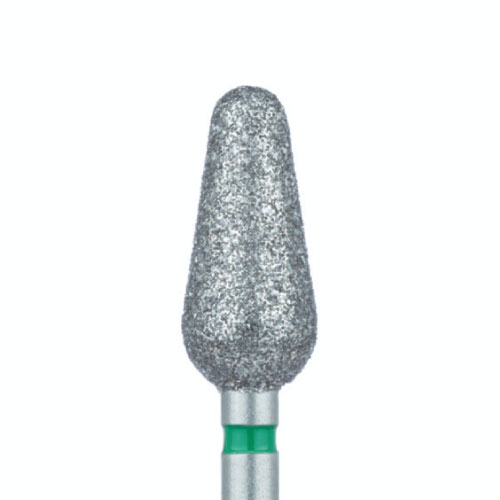 כרסום יהלום Meisinger 875G קונוס קצה מעוגל 5.5X12 מ"מ (פס ירוק ,גס)