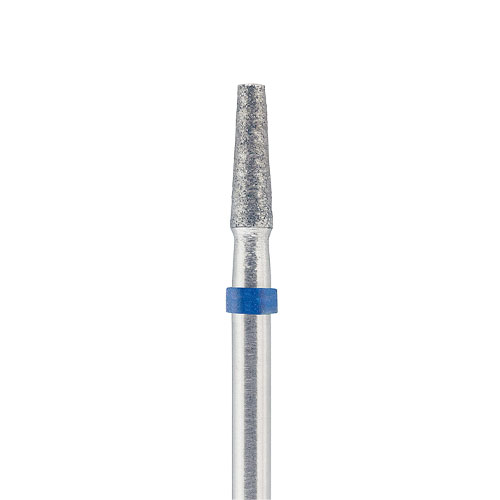 כרסום יהלום מלא Meisinger S847 קונוס קצה ישר D2.7 * D3.8 * 12 (כחול,גסות בינונית )