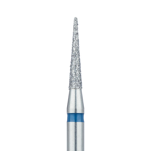 כרסום יהלום FIG 859 קוני קצה חד 1.4 מ"מ אורך 10 מ"מ (כחול - גסות בינונית) Meisinger