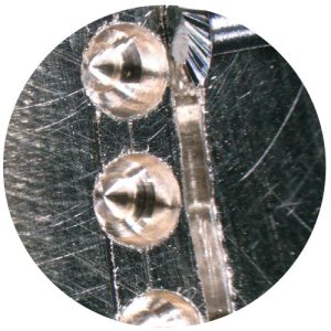 כרסום carbide עדשה ראש שטוח SPIKE פיג' 415S-AU קוטר 2.0 מ"מ BUSCH (ליחידה)