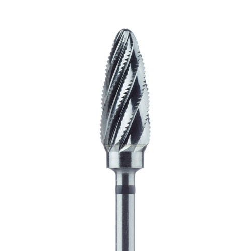 כרסום קרבייד Meisinger HM 251ST בוטון TITANIUM-CUT (שחור ,גס מאוד ) קוטר 6.0 מ"מ גובה 14.7 מ"מ