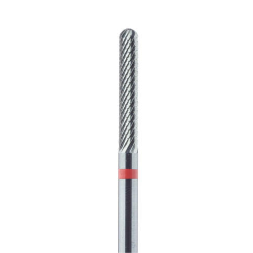 כרסום קרבייד Meisinger HM 486FX צילינדר קצה מעוגל X-CUT (אדום ,גסות עדינה) קוטר 2.3 מ"מ גובה 14 מ"מ