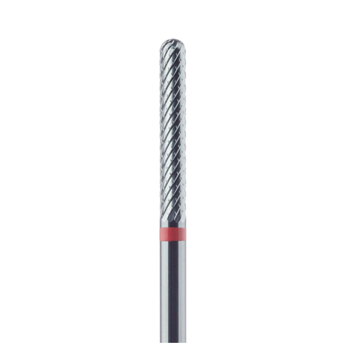 כרסום קרבייד Meisinger HM 486FT צילינדר קצה מעוגל TITANIUM-CUT (אדום ,גסות עדינה) קוטר 2.3 מ"מ גובה 14 מ"מ