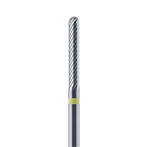 כרסום קרבייד Meisinger HM 486ET צילינדר קצה מעוגל קוטר 2.3 מ"מ גובה 14 מ"מ TITANIUM-CUT (צהוב ,גסות עדינה מאוד)