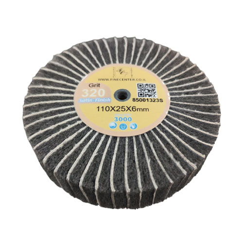 גלגל סקוץ מעורב עם בד שמיר גימור סאטן 110X25 מ"מ גרעין 320 - FC