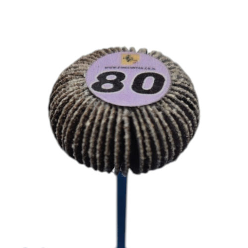 מברשת בד שמיר - GR 80 - דיסק מעוגל D20 * 12 על ציר