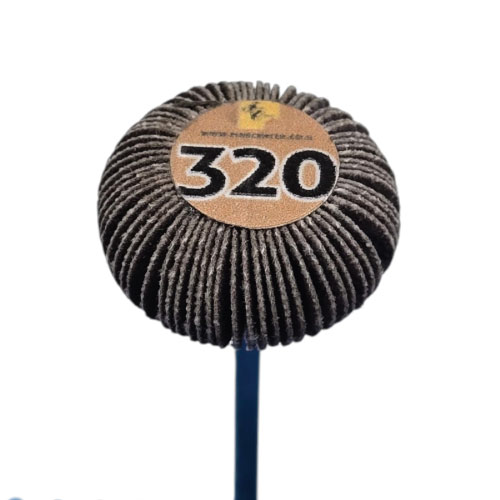 מברשת בד שמיר - GR 320 - דיסק מעוגל D20 * 12 על ציר