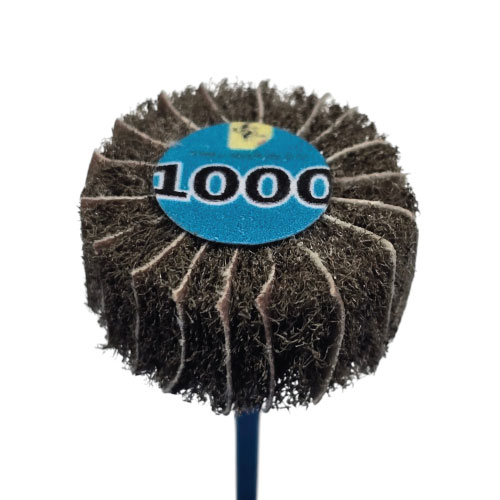 מברשת סקוטש עם בד שמיר - GR 1000 - דיסק ( גלגל ) D20 * 10 על ציר