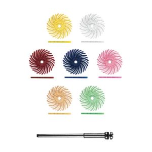 דיסק (מאורר) 15.3 מ"מ Sunburst מארז 84 יחידות + 2 צירים - (מתאים לכל החומרים)