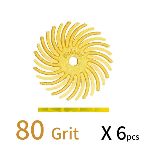 Sunburst דיסק D15.3 (מאורר) - צהוב GR 80 (מתאים לכל החומרים) אריזה 6 יחידות 1222