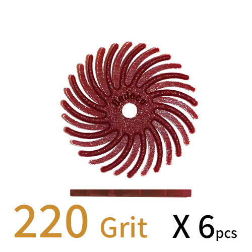 Sunburst דיסק D15.3 (מאורר) - חום GR 220 (מתאים לכל החומרים) אריזה 6 יחידות 1226