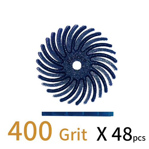 Sunburst דיסק D15.3 (מאורר) - כחול GR 400 (48 יחידות) (מתאים לכל החומרים)