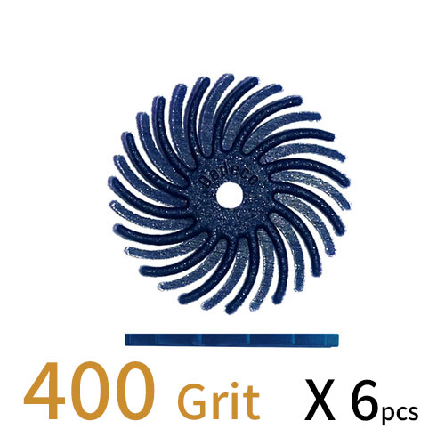 Sunburst דיסק D15.3 (מאורר) - כחול GR 400 (6 יחידות) (מתאים לכל החומרים) 1228