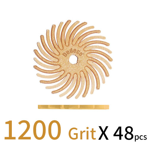Sunburst דיסק D15 (מאורר) - אפרסק עדין ביותר GR 1200 (48 יחידות) (מתאים לכל החומרים) 1232