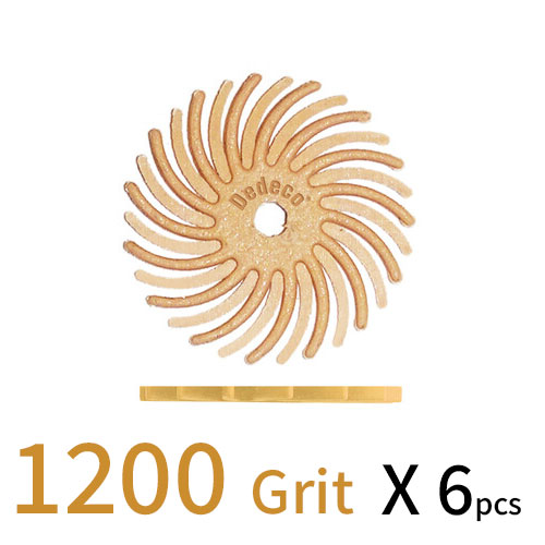 Sunburst דיסק D15 (מאורר) - אפרסק עדין ביותר GR 1200 (6 יחידות) (מתאים לכל החומרים) 1232