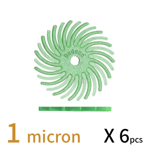 Sunburst דיסק D15 (מאורר) - ירוק בהיר 1 מיקרון (6 יחידות) (מתאים לכל החומרים) 1234