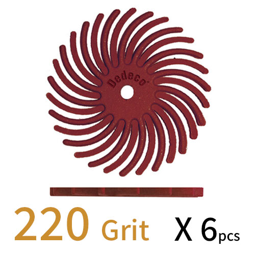 Sunburst דיסק D22.22 (מאורר) - חום GR 220 (מתאים לכל החומרים) אריזה 6 יחידות