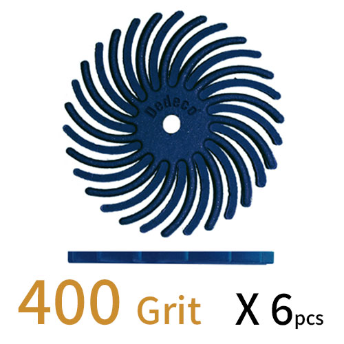 Sunburst דיסק D22 (מאורר) - כחול GR 400 (6 יחידות) (מתאים לכל החומרים)