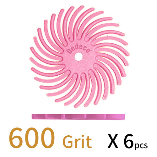 Sunburst דיסק D22 (מאורר) - ורוד GR 600 (מתאים לכל החומרים) אריזה 6 יחידות