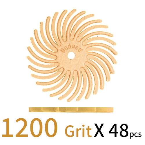 Sunburst דיסק D22 (מאורר) - אפרסק GR 1200 (מתאים לכל החומרים) אריזה 48 יחידות
